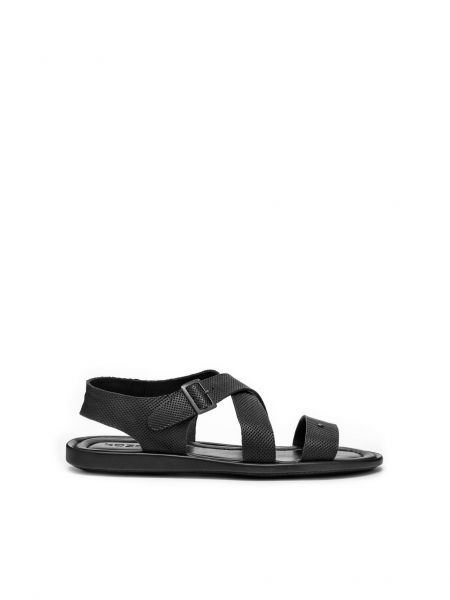Zwarte herensandalen HARRY