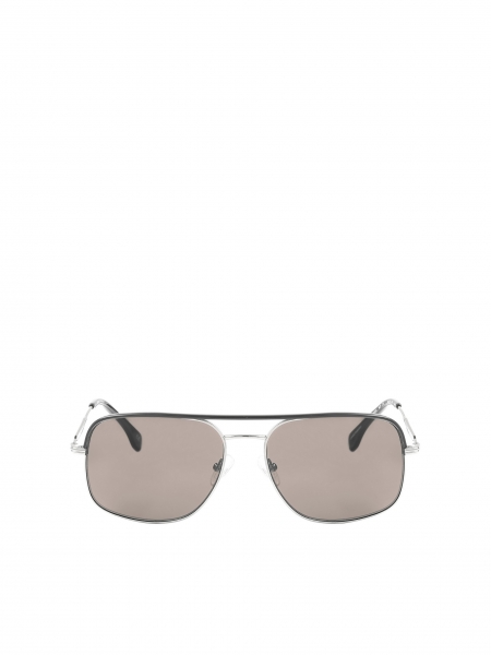 Zwart met zilveren zonnebril APPOLLO