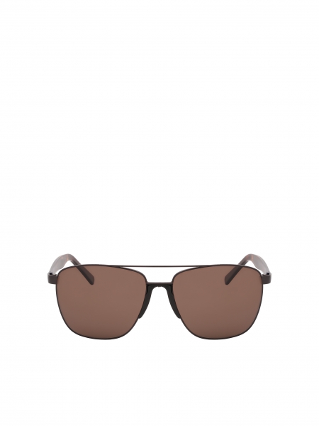 Bruine gepolariseerde Aviator zonnebril 