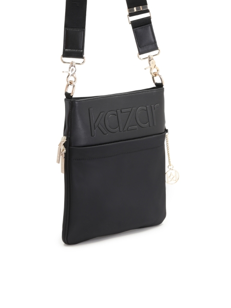 Universele zwarte damestas met brede riem MAYA