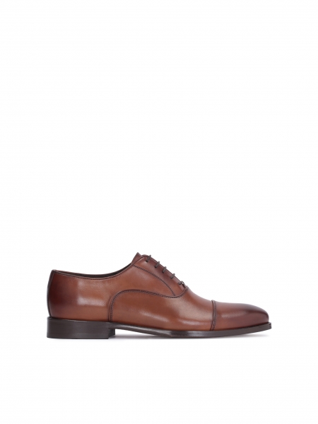 Heren elegante bruine Oxford schoenen JAVEN