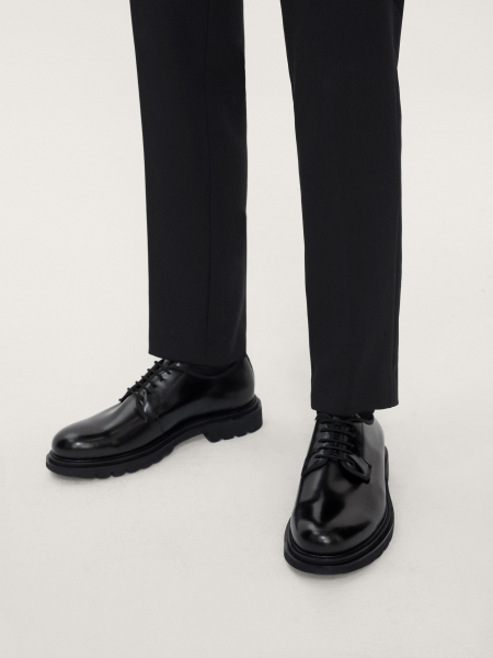 Minimalistische herenschoenen met Derby en dikke groefzool FINTON