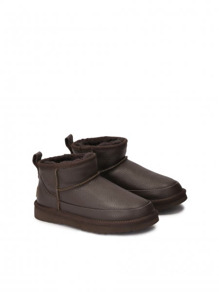 Wol geïsoleerde leren sneeuwlaarzen ZULA