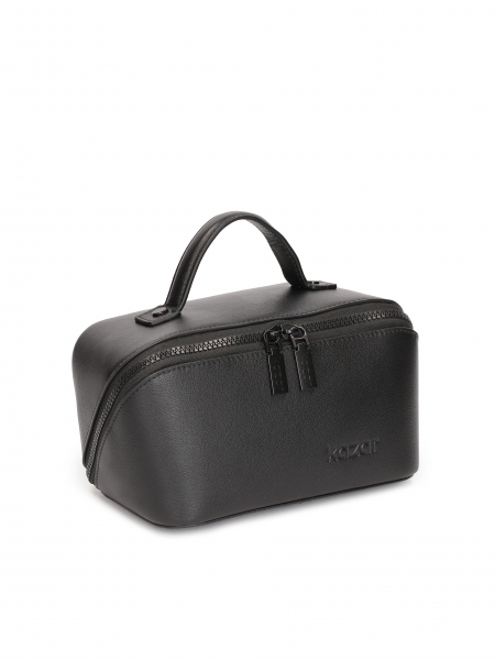 Klein leren cosmeticatasje met regelmatige vorm NETUNO S