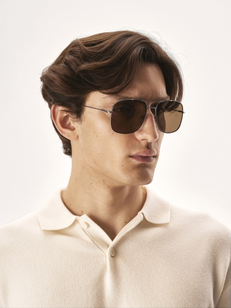 Zilveren zonnebril met polarisatie RAYKO