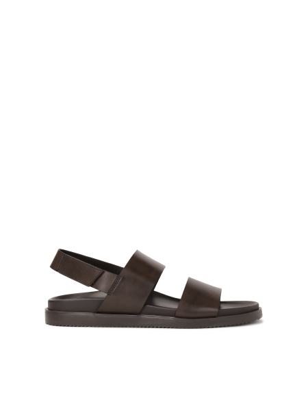Bruine leren herensandalen CYPRIANNO