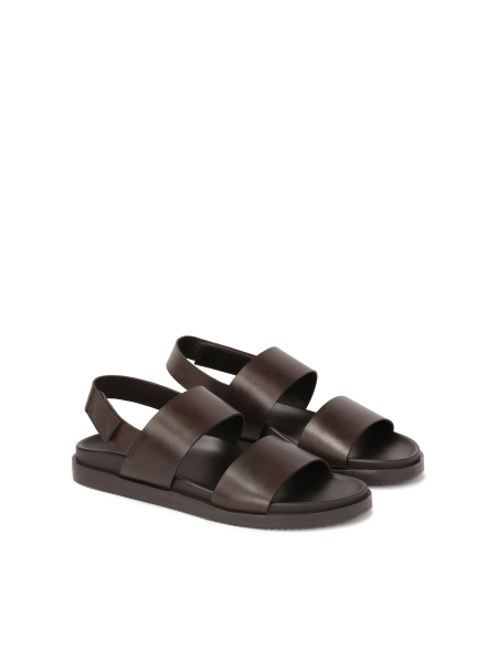 Bruine leren herensandalen CYPRIANNO