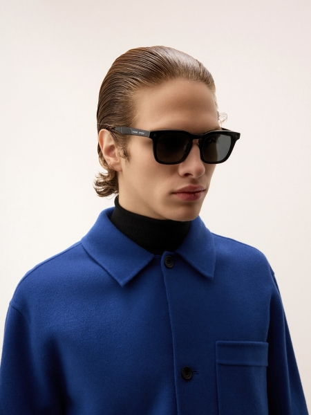 Zwarte klassieke gepolariseerde herenbril  CAYLEN