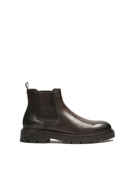 Bruine Chelsea boots met een dikke zool KILLIANOS