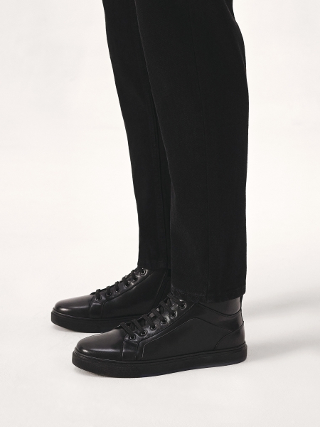 Zwarte hoge herensneakers  LENNART