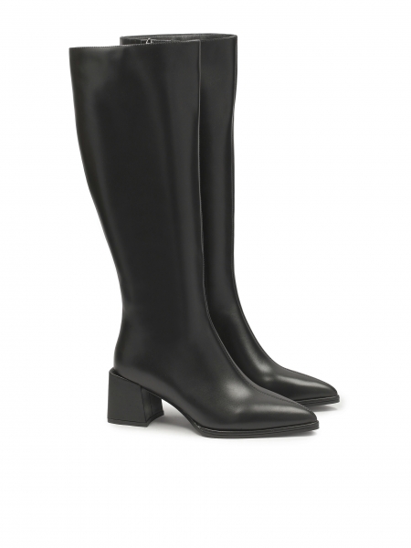 Laarzen met spitse neus en vierkante hakken LOREEN