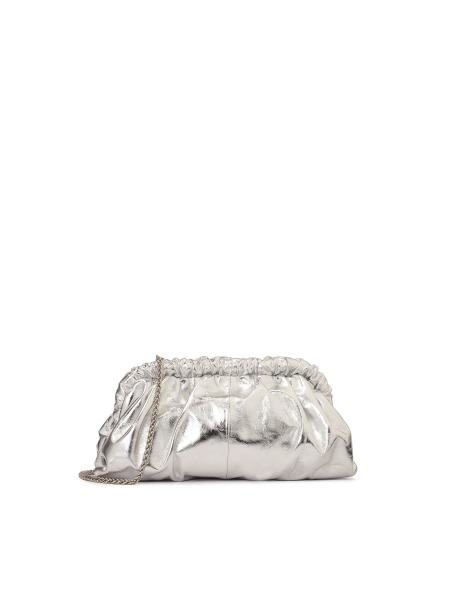 Zilveren handtas met metallic effect EVENING S