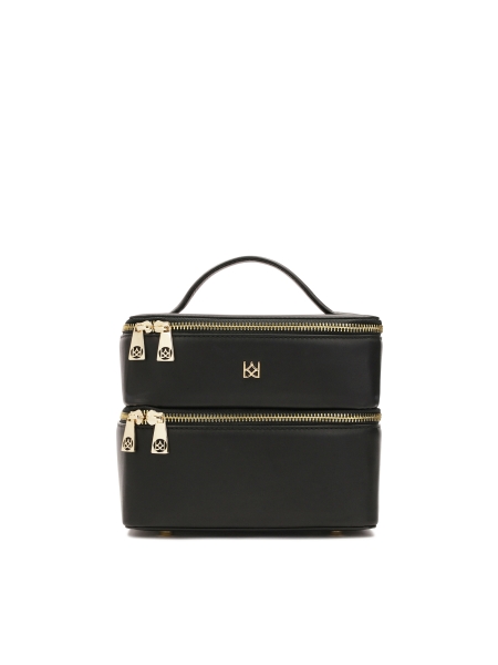 Cosmeticatas met twee compartimenten in de vorm van een hutkoffer DAISY