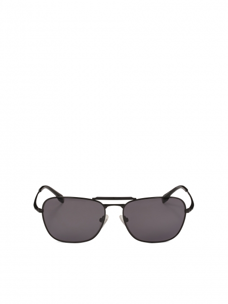 Zwarte zonnebril met metalen montuur MABEL