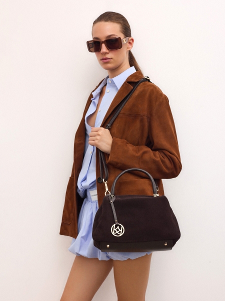 Bruine langwerpige zonnebril KAYLANI