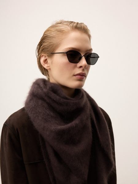 Zwarte zonnebril met metalen montuur KS CHARLINE