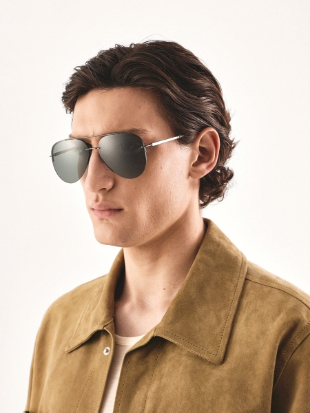 Zonnebril met half montuur EMILLIANO