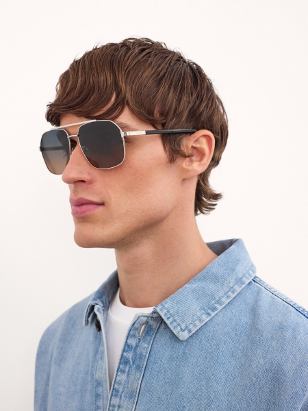 Bril met bruine en blauwe glazen KACPEROS