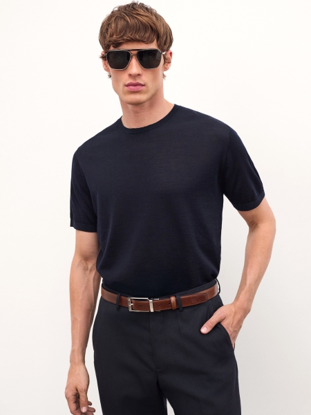 Zonnebril met zilveren montuur GREGORRIO