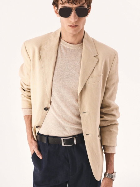 Bril met zilveren metalen montuur JULLIUSS