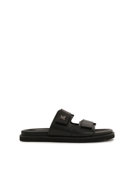 Slip-on zwarte dia's met klittenband KS JEFFERSON