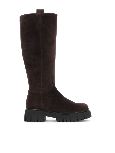 Suède laarzen op een dikke zool KANDE