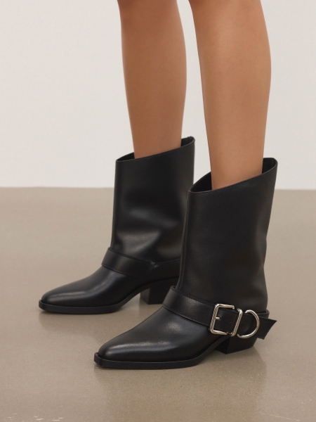 Leren laarzen in cowboystijl ZARILEA