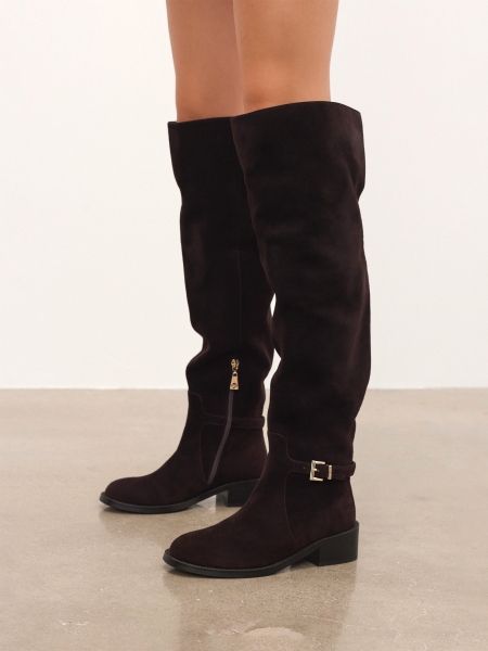 Bruin suède musketiers ERVA