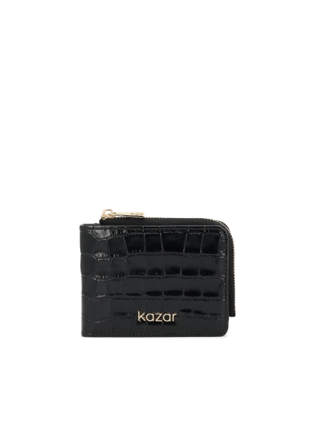 Leren portemonnee met reliëf CAETANA