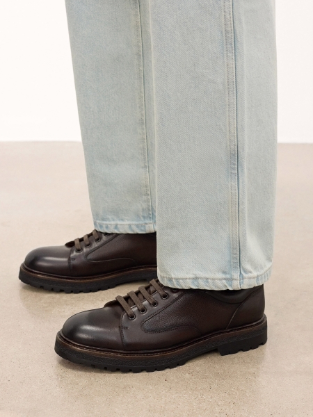 Bruine leren schoenen OLEGOS