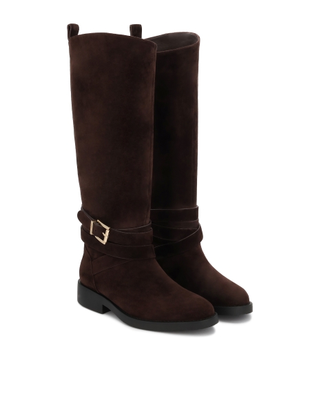 Bruine suède laarzen VESLINA