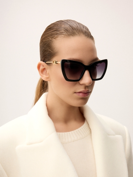 Bril met versierde veren MAIKA