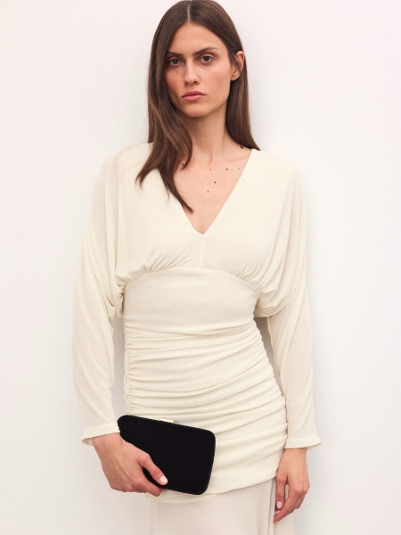 Zwart fluwelen tasje  AVIANNA