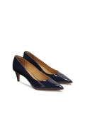 Marineblauwe lakleren pumps  JULA