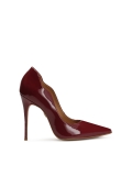 Maroon pumps met ruches NEW BELLA