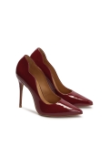 Maroon pumps met ruches NEW BELLA