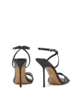 Zwarte sandalen met een slanke hak NOLA