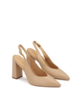 Beige pumps met zichtbare hak BLUEBELL