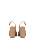 Beige pumps met zichtbare hak BLUEBELL