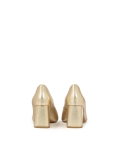 Gouden pumps met brede hak EYELYN