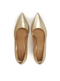 Gouden pumps met brede hak EYELYN