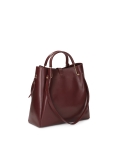 Maroon handtas met uitneembaar inzetstuk ALEXANDRIA