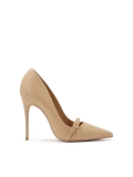 Beige pumps met versiering op de neus NEW BELLA