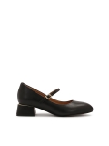 Zwarte Mary Jane pumps met riempjes SIONA