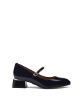 Marineblauwe pumps met riempjes  SIONA