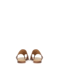 Leren teenslippers met monogram van KAZAR CITRINE