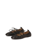 Zwarte ballerina's met string  KS AVRIL