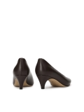 Donkerbruine pumps met verlengde neus KS NARINE