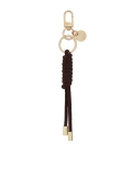 Bruine sleutelhanger met decoratieve knoop  LILYANA