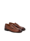 Luxe loafers van bruin natuurleer FRANCISS
